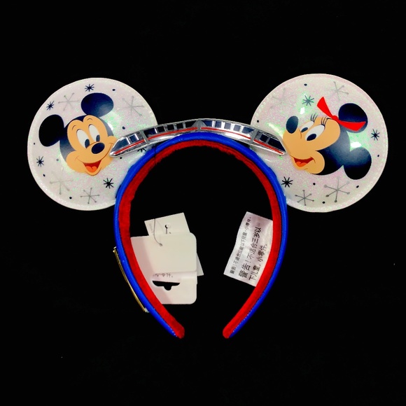 Disney Parks 50th Contemporary Resort Monorail Loungefly Bag & Headband Ears NWT - Picture 3 of 6